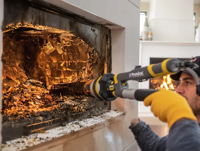 Professional chimney cleaning by Mint Hill Chimney Sweep in Mint Hill, NC