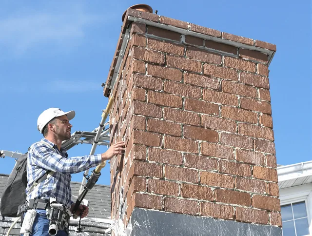 Brickwork for a chimney rebuild by Mint Hill Chimney Sweep in Mint Hill, NC