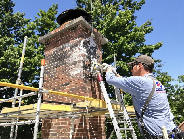 Structural chimney repair by Mint Hill Chimney Sweep in Mint Hill, NC