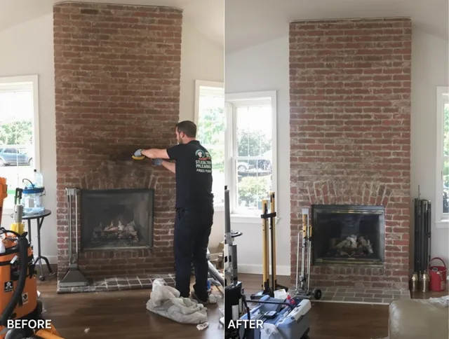 Finished chimney sweeping service by Mint Hill Chimney Sweep in Mint Hill, NC