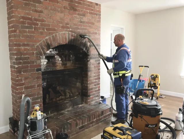 Mint Hill Chimney Sweep expert performing detailed chimney sweep in Mint Hill, NC