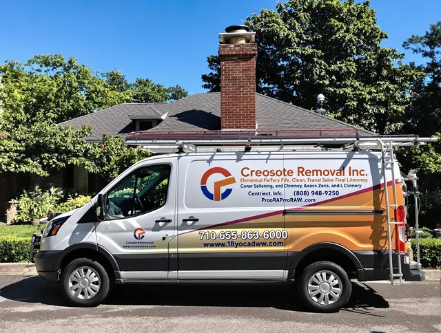 Mint Hill Chimney Sweep technician removing creosote safely in Mint Hill, NC