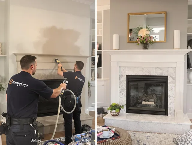 Professional soot removal by Mint Hill Chimney Sweep team in Mint Hill, NC